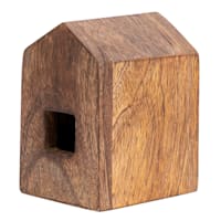 Honeybloom Wooden Decorative House, 4"