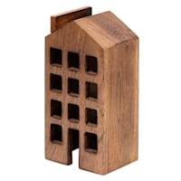 Honeybloom Wooden Decorative House, 8"