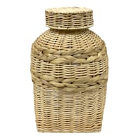 Honeybloom Rattan Jar, 13"