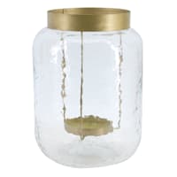 Honeybloom Glass Lantern, 10"