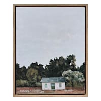 Honeybloom Framed Forest Cottage Canvas Wall Art, 8x10