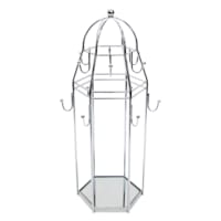 Marrakesh Chrome Wire Mirrored Jewlery Stand