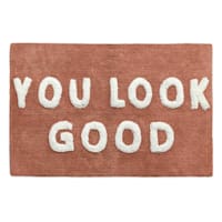 Terracotta You Look Good Tufted Bath Rug, 20x30