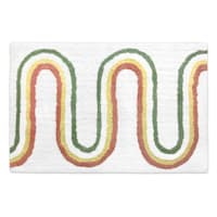 Multicolor Rainbow Tufted Bath Rug, 20x30