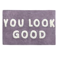 Purple You Look Good Tufted Bath Rug, 20x30