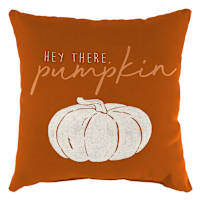 Honeybloom Hey There Pumpkin Square Outdoor Throw Pillow, 16"