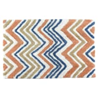 Pink Chevron Tufted Bath Rug, 20x30