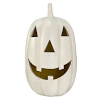 White LED Jack-o'-Lantern, 14"
