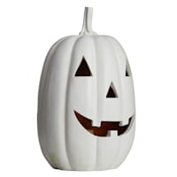 White LED Jack-o'-Lantern, 11"