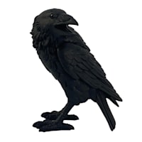 Midnight Shadows Black Standing Crow, 8.2"