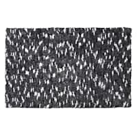 Black Space Dyed Bath Rug, 20x30