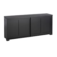 Huxley Wooden Media Cabinet, Black