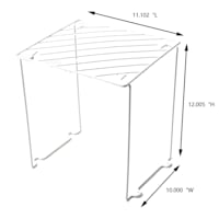 Locker Shelf Metal White