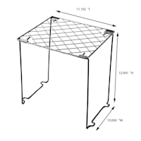 Locker Shelf Metal Black