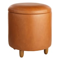 Beau Storage Ottoman, Cognac
