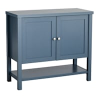 Mason Wooden Cabinet, Dusty Blue