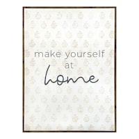 Honeybloom Make Yourself at Home Canvas Wall Sign, 12x16