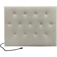 Paige Dorm Headboard, Cream