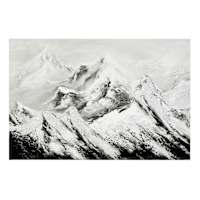 Ty Pennington Framed Mountains Canvas Wall Art, 36x24