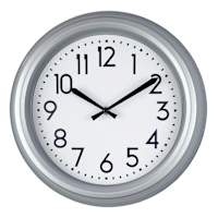Ty Pennington Grey Modern Wall Clock, 14"