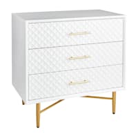 Serena Wooden Cabinet, White