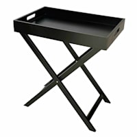Laura Folding Tray Table - Black