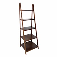 Juniper 5-Tier Shelf - Walnut Finish