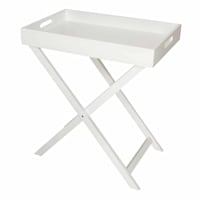 Laura Folding Tray Table - White