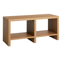Hazel Cube Storage Bench - Rustic Natural Finish