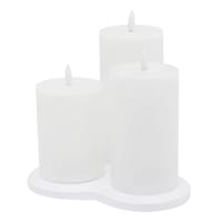 3Pk Rechargable Led Pillars