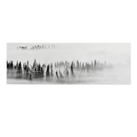 Ty Pennington Foggy Forest Canvas Wall Art, 36x12