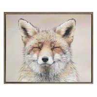 Ty Pennington Zen Fox Portrait Canvas Wall Art, 20x16