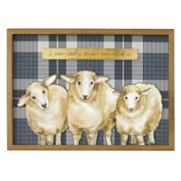 Honeybloom a Warm Wooly Welcome from All of Us Wall Art, 24x18