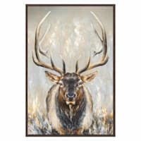 Ty Pennington Framed Elk Canvas Wall Art, 25x37