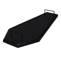 Midnight Shadows Black Wooden Coffin Charcuterie Board with Handles, 24x12