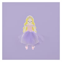Tiny Dreamers Purple Princess Canvas Wall Art, 12"