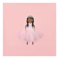 Tiny Dreamers Pink Princess II Canvas Wall Art, 12"