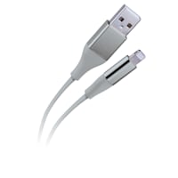 6-Foot Metallic Lightning-Usb Charging Cable Silver