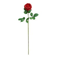 Willow Crossley Red Real Touch Rose Floral Stem, 25.6"