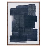 Crosby St. Framed Blue Abstract Canvas Wall Art, 18x24
