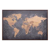 Ty Pennington World Map Canvas Wall Art, 36x24