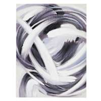 Crosby St. Blue & Grey Abstract Canvas Wall Art, 35x47