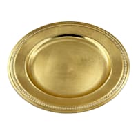 Natural Gold Charger Plate, 13"