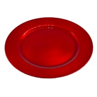 Shiny Red Charger Plate, 13"