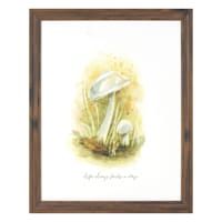 Honeybloom Framed Mushroom Print Wall Art, 13x16