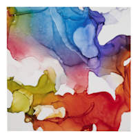 Colorful Abstract Canvas Wall Art, 24"