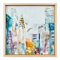 Framed Colorful Nyc Cityscape Wall Art, 32"
