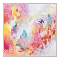 Colorful Abstract Canvas Wall Art, 25"