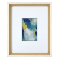 Glass Framed Colorful Abstract Print Wall Art, 12x15