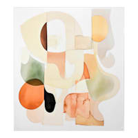 Colorful Abstract Canvas Wall Art, 30"